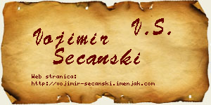 Vojimir Sečanski vizit kartica
